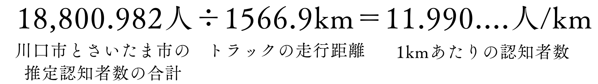 認知者数の計算式